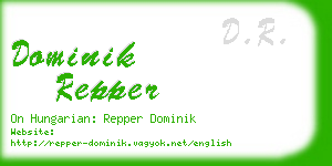 dominik repper business card